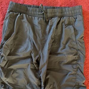 Utility Drawstring Waist Cargo Pants - Dark Gray